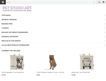 Tablet Screenshot of petstudioart.com